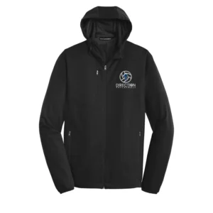 Large Logo Hooded Soft Shell Jacket