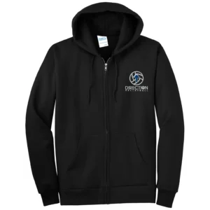 Large Logo Embroidered Tall Full Zip Hoodie