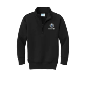 Large Logo Embroidered Youth Quarter Zip