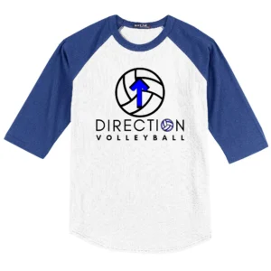 Large Logo Color Printed Adult Baseball Tee