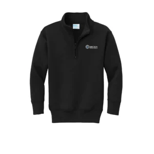 Small Logo Embroidered Youth Quarter Zip