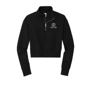 Large Logo Embroidered Ladies Quarter Zip