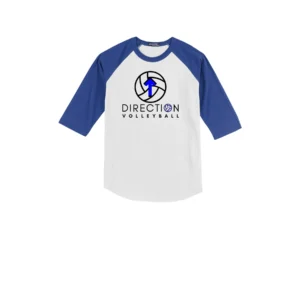 Large Logo Color Printed Youth Baseball Tee